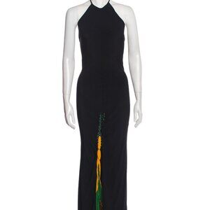 Jean Paul Gaultier Femme Silk Blend Maxy Dress, Made in Italy, Size IT 44
